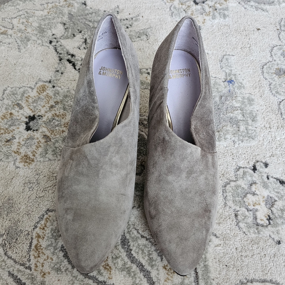 Johnston & Murphy heel booties